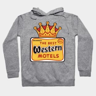 1960s The Best Western Motels Logo Hoodie
